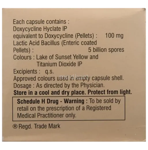 doxy 1 ldr forte capsule 10's